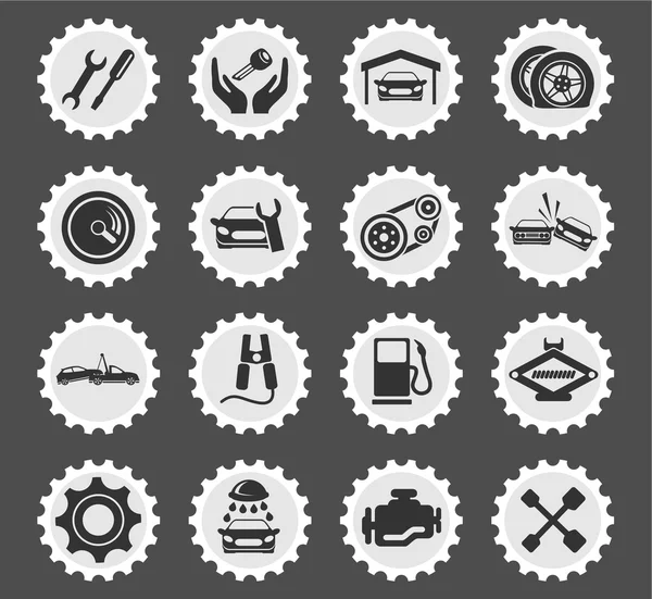 Iconos de servicio automático — Vector de stock