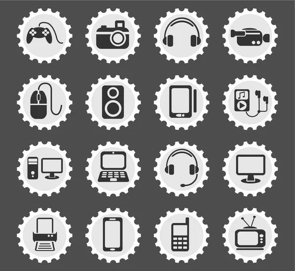 Gadget'ı Icon set — Stok Vektör