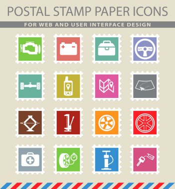 Araba Dükkanı Icons set