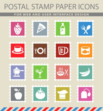 yemek ve mutfak simgesi seti