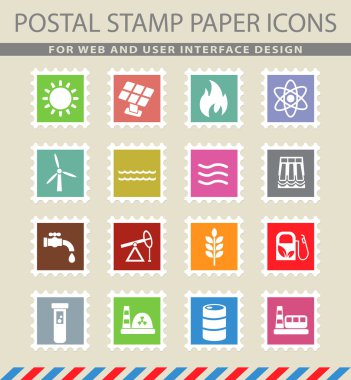 yakıt ve güç Icon set