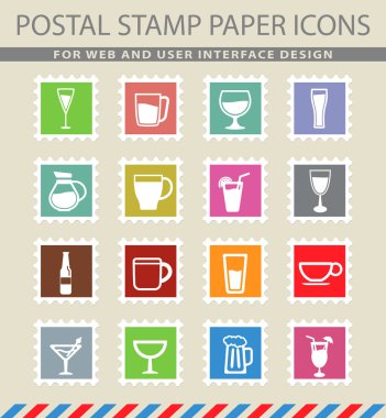 Gözlük ve sadece simgeleri su bardağı