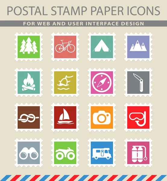 Aktif istirahat Icon set