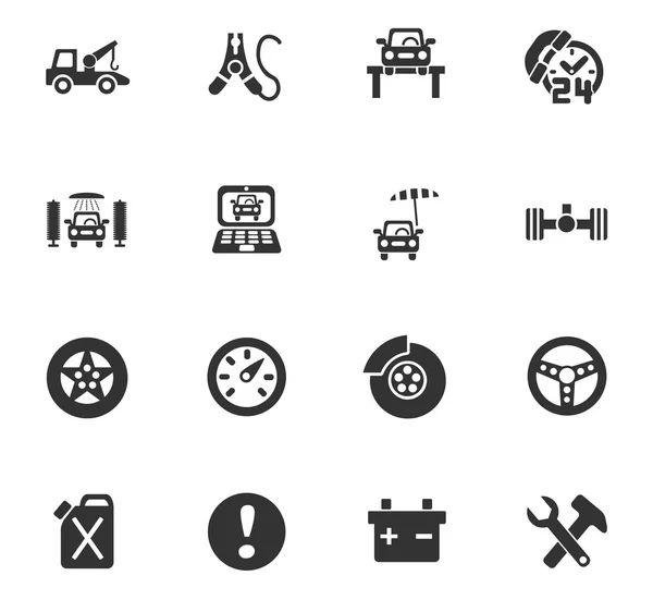 CAR SERVIÇO ICON SET — Vetor de Stock