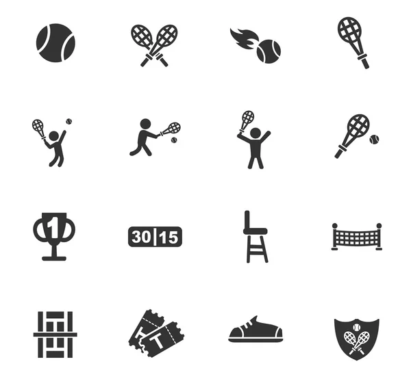 Tenis Icon set — Stok Vektör
