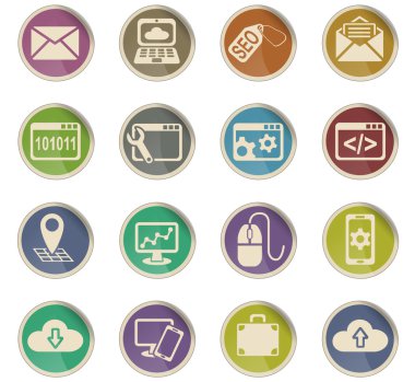 SEO ve geliştirme Icon set