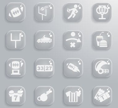 Amerikan futbolu Icon set