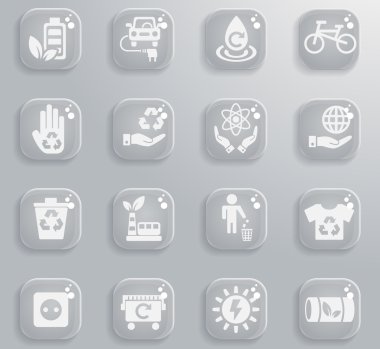 Alternatif enerji simgesi seti