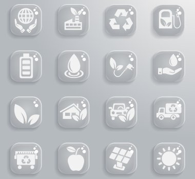 Alternatif enerji simgesi seti