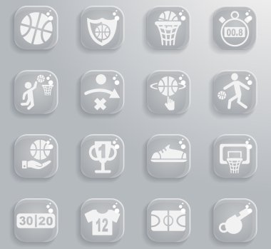 Basketbol simgesi seti