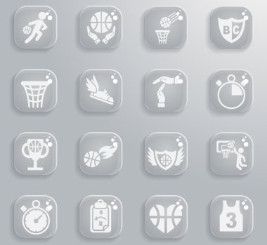 Basketbol simgesi seti