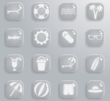 Sadece simgeleri plaj