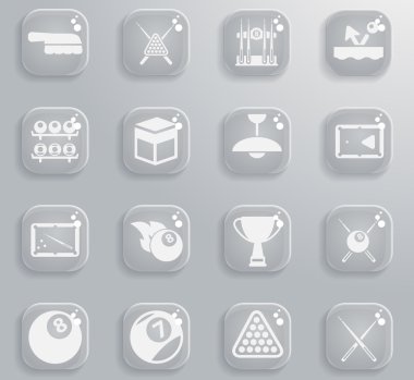 Bilardo sadece simgeleri