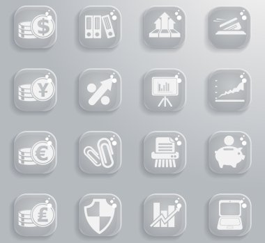 İş ve Finans Web Simgeler 