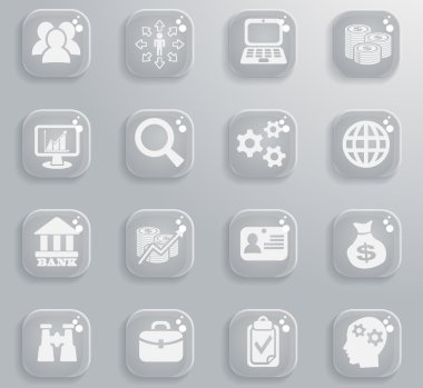 iş yönetimi ve insan kaynakları Icon set