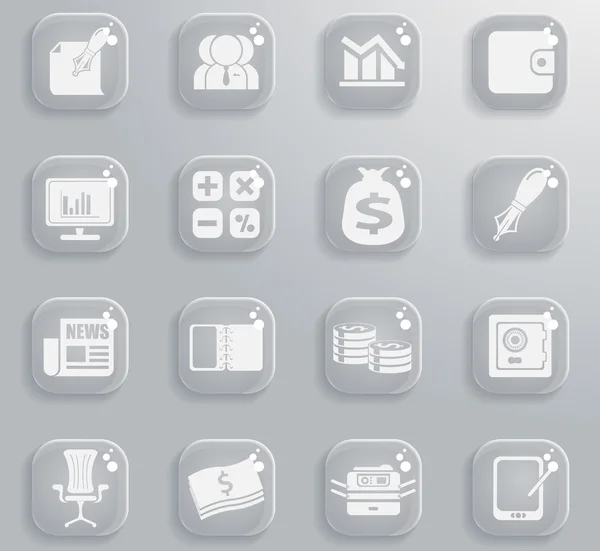 Iconos Web de Negocios y Finanzas — Vector de stock