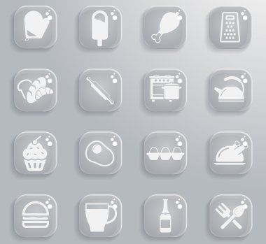 Yemek ve mutfak sadece simgeleri