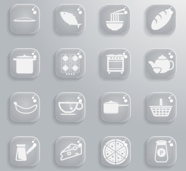 Yemek ve mutfak sadece simgeleri