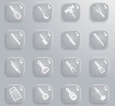 Mutfak araçları Icons set