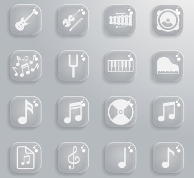 Müzik simgesi seti