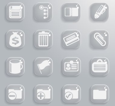 Office basit vektör ikonlar