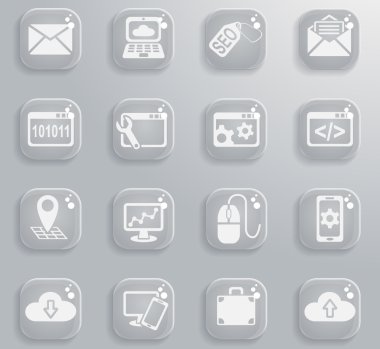 SEO ve geliştirme Icon set
