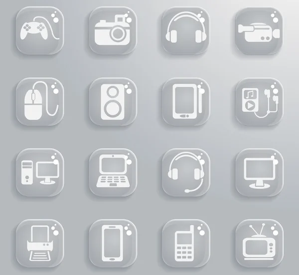 Conjunto de iconos gadget — Vector de stock