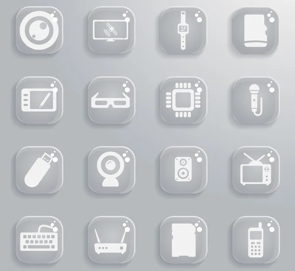 Gadgets tout simplement icônes — Image vectorielle