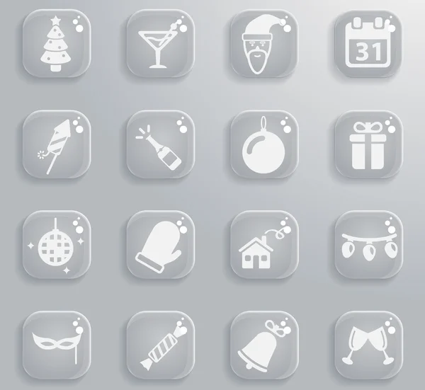 New year simply icons Royalty Free Stock Illustrations