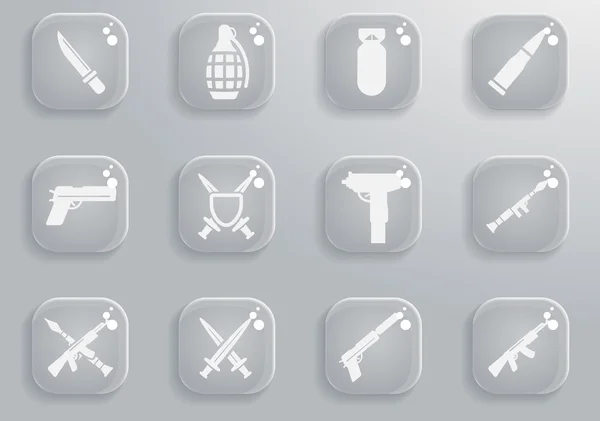Weapon simply icons Vector Graphics