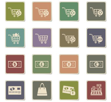 Pazarlama ve e-ticaret Icon set