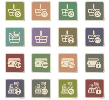 Pazarlama ve e-ticaret Icon set