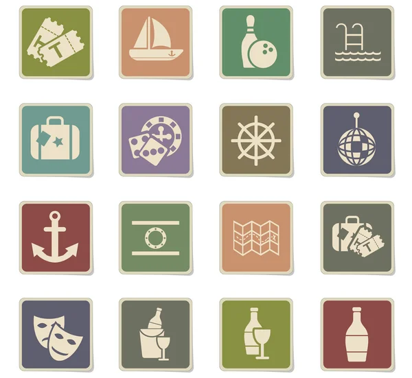 cruise icon set