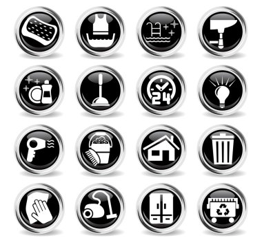 Temizlik şirketi Icon set
