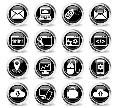 SEO ve geliştirme Icon set