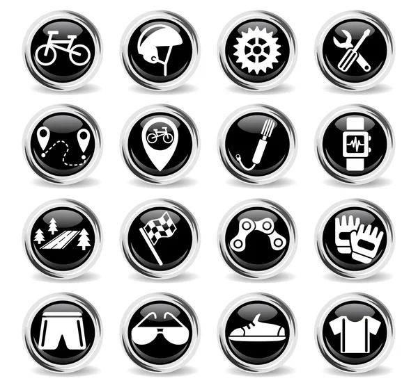 Bicycle icon set — Stock Vector