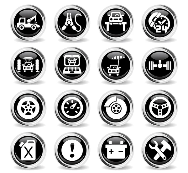 Car service icon set — Stock Vector