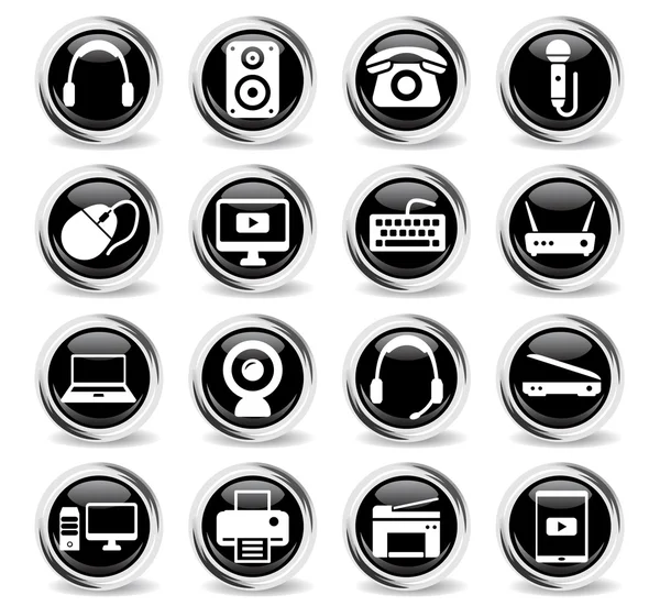 Dispositivos simplemente iconos — Archivo Imágenes Vectoriales