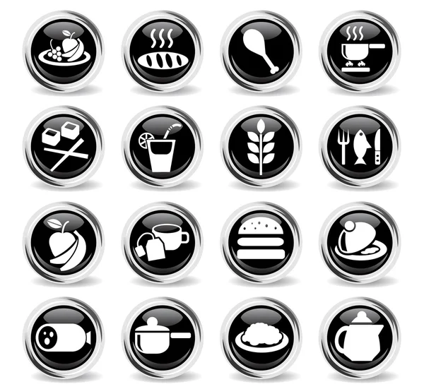 yemek ve mutfak simgesi seti