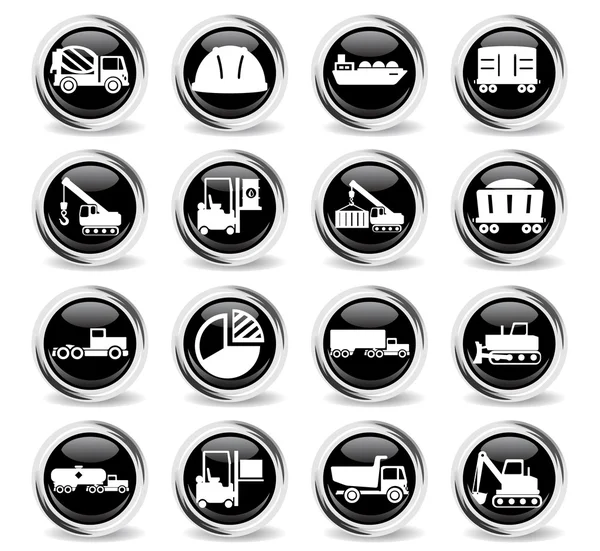 Iconos industriales simples — Vector de stock
