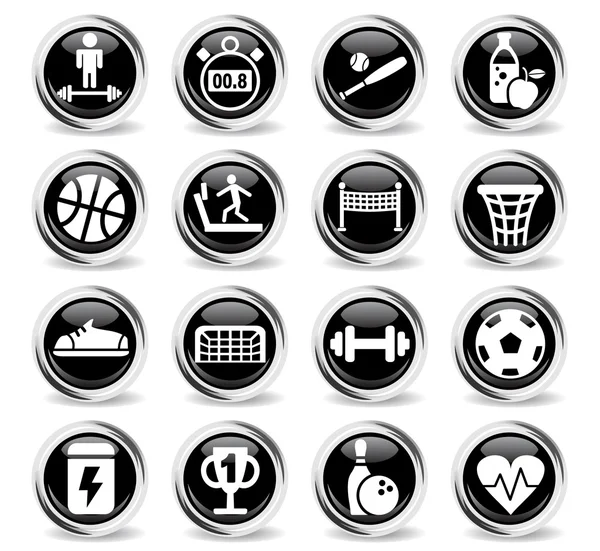 Set di icone sportive — Vettoriale Stock