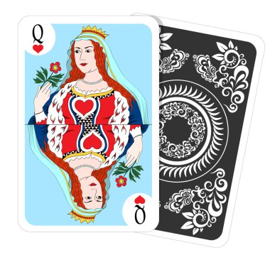 Queen of hearts oyun kağıdı