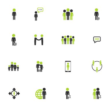 Community simply icons clipart
