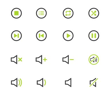 Media player simgeler