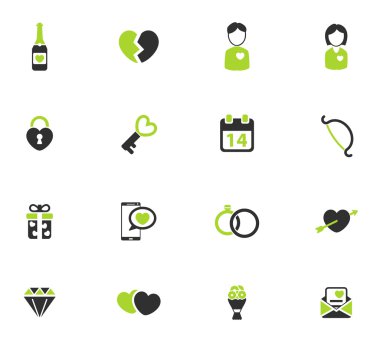 Sevgililer günü sadece simgeleri