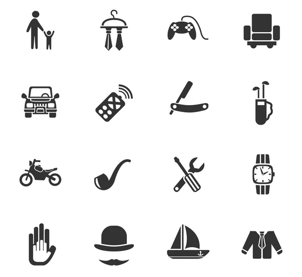 Vaderdag Pictogram Set — Stockvector