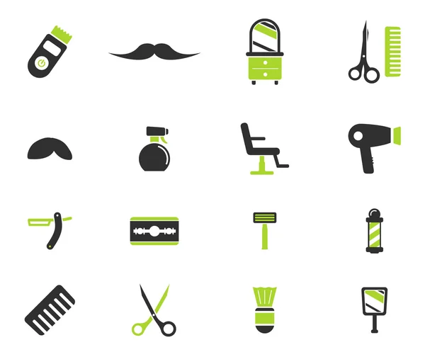 Barbershop simply icons — Stock Vector