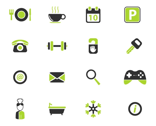 Hotel simply icons — Stock Vector