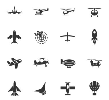 Hava taşıma Icon set