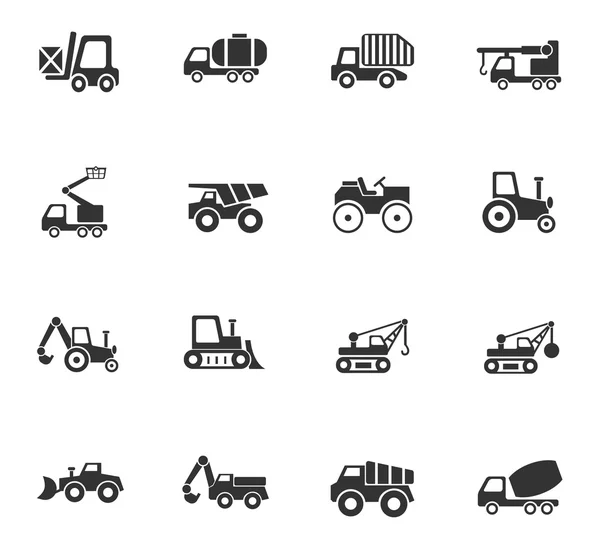 Industriële transport pictogrammenset — Stockvector